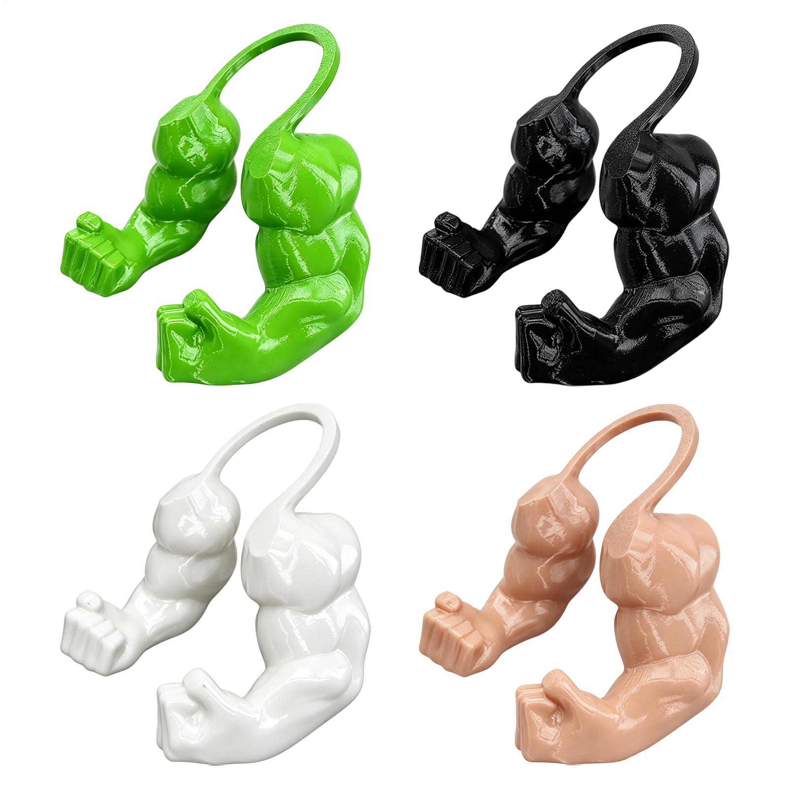 Interactive Squeaky Plush Dog Toy - Lustiger Katzen-Muskelarm 3D-Gedruckter Unbesiegbarer Muskelarm Interaktives