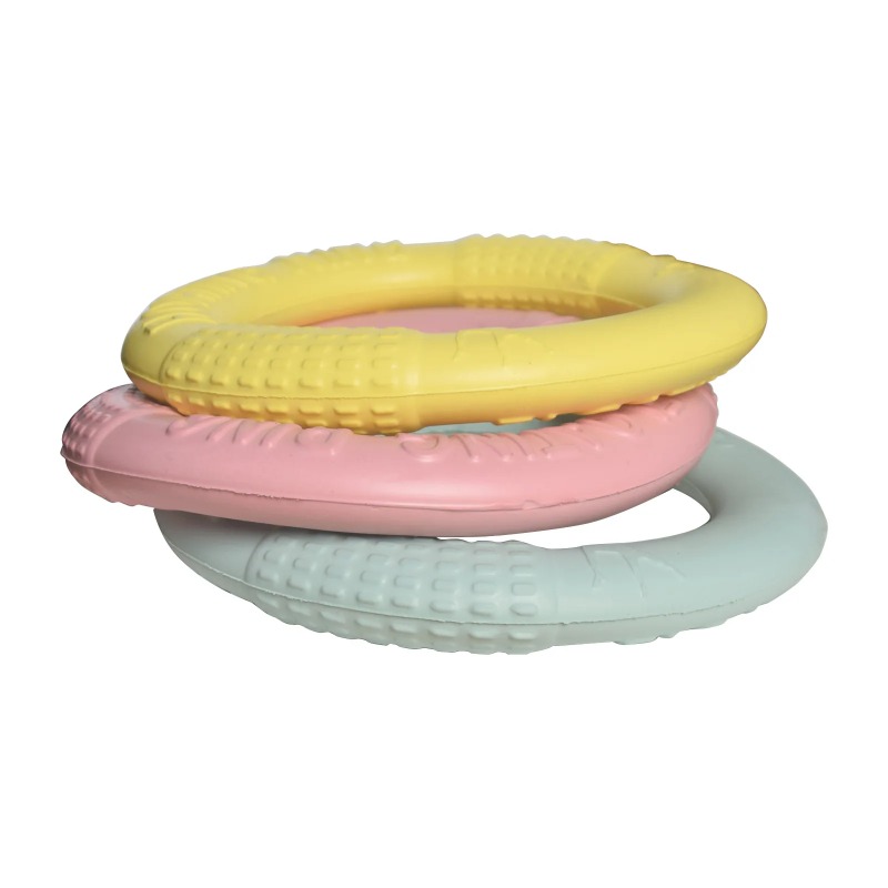Flying Disc Dog Training Toy - Mini-Hundespielzeug Trainingsring Ziehspielzeug Welpen-Frisbee Kauspielzeug Interaktives