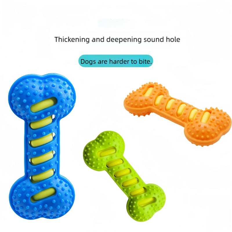 Hundespielzeug aus Gummi in Kn – Teeth Cleaning Dog Chew Bone Bewertung und Preis