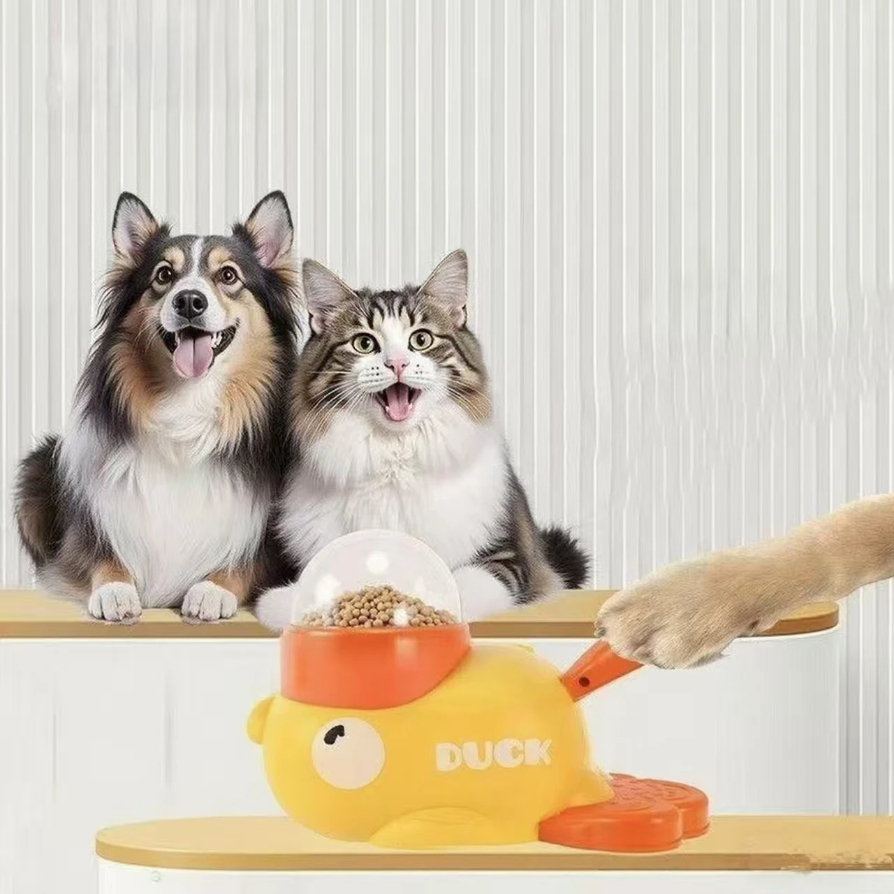 Gelber Entenförmiger Interakti – Dog Puzzle Feeder Toy Bewertung und Preis