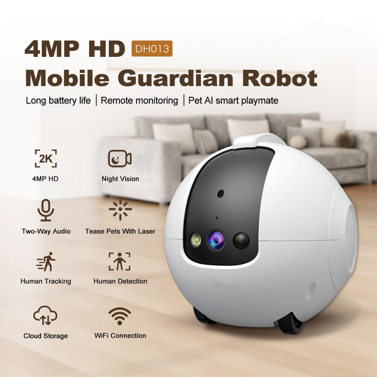 Haustier-Kamera-Roboter 4MP Ha – Dog Toys Bewertung und Preis