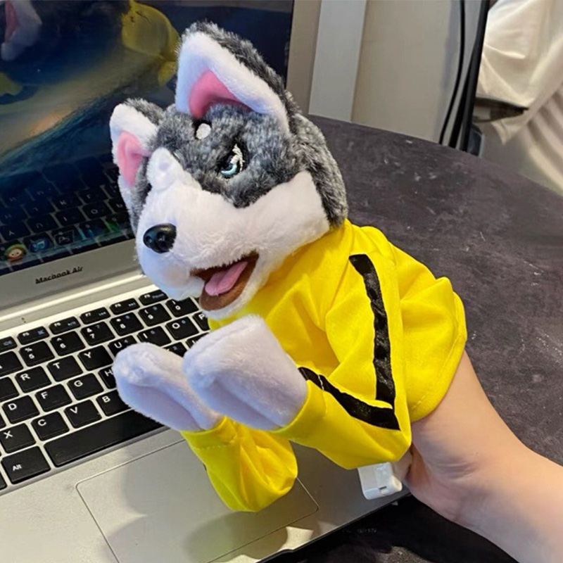 Kind Kung Fu Husky Handschuhe  – Interactive Squeaky Plush Dog Toy Bewertung und Preis