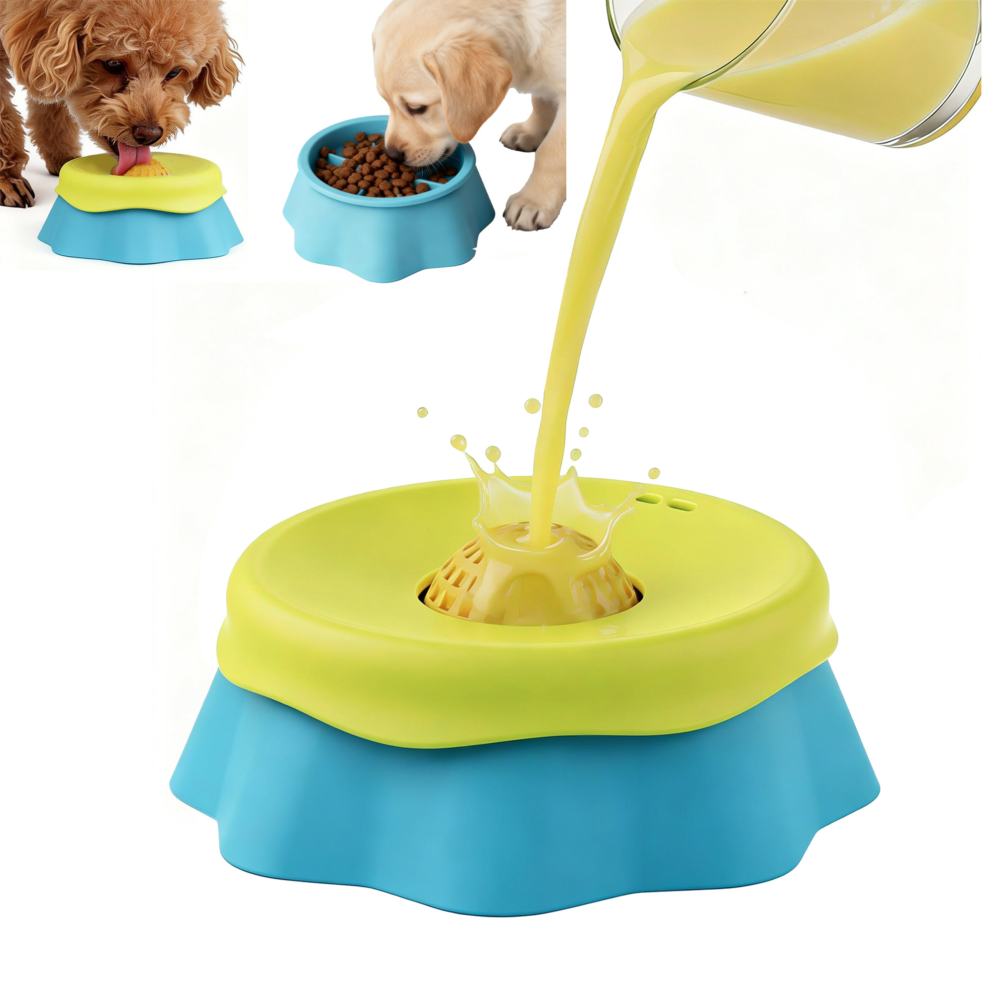 Hunde-Lecknapf, Slow-Feeder-Hu – Interactive Squeaky Plush Dog Toy Bewertung und Preis